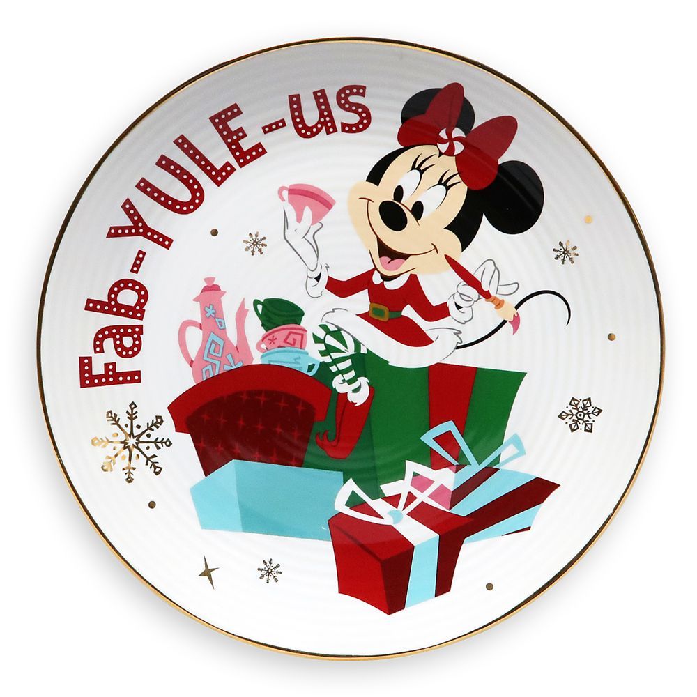 Minnie Mouse Holiday Dessert Plate | Disney Store