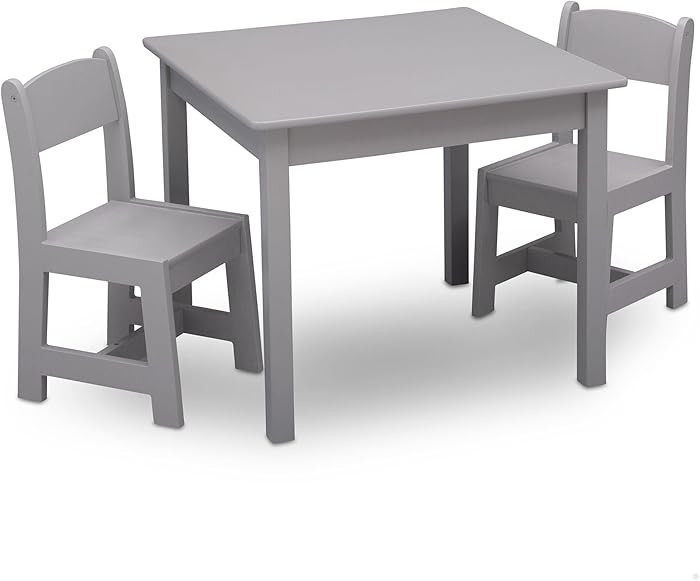 Delta Children MySize Kids Wood Table and Chair Set (2 Chairs Included) - Ideal for Arts & Crafts... | Amazon (US)