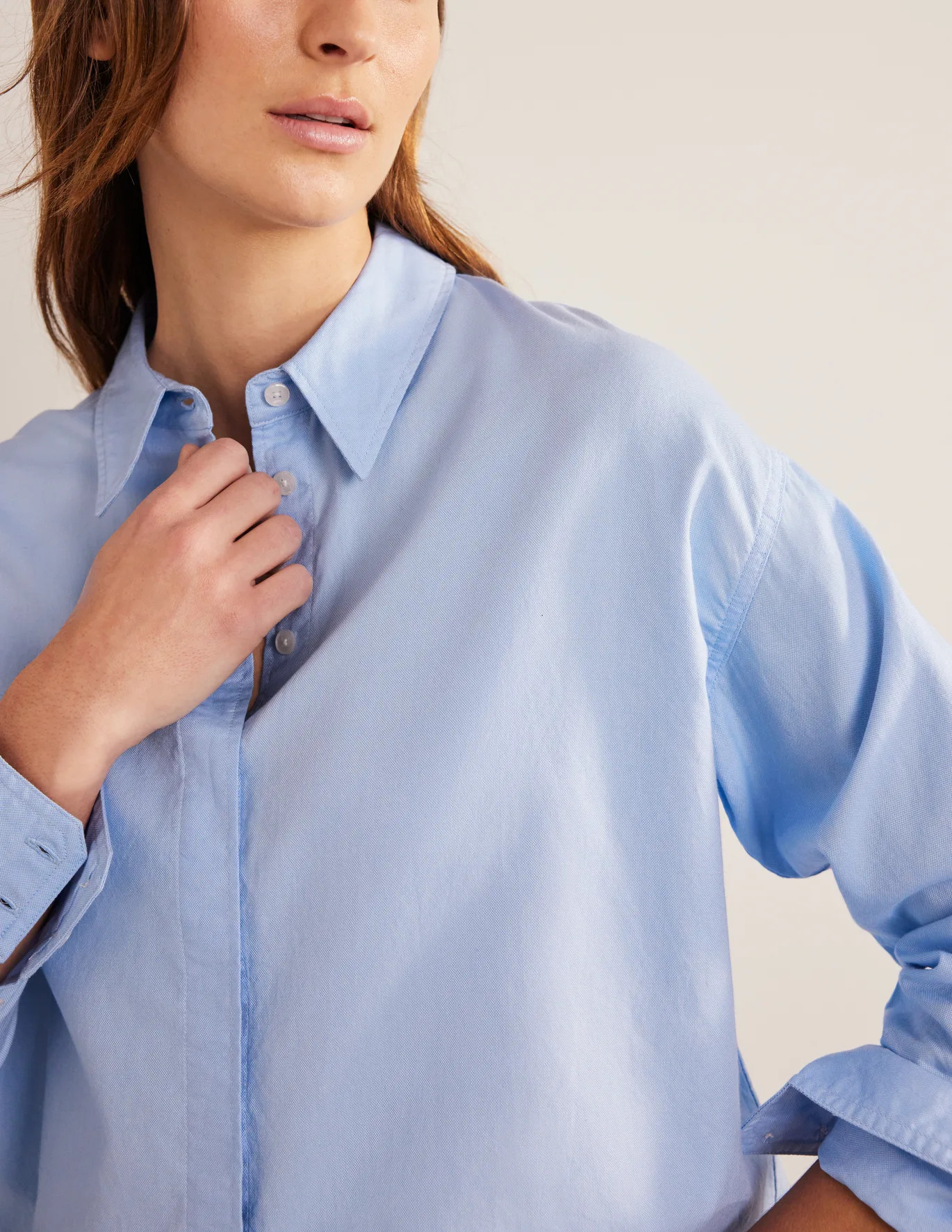 New Relaxed Cotton Shirt | Boden (UK & IE)