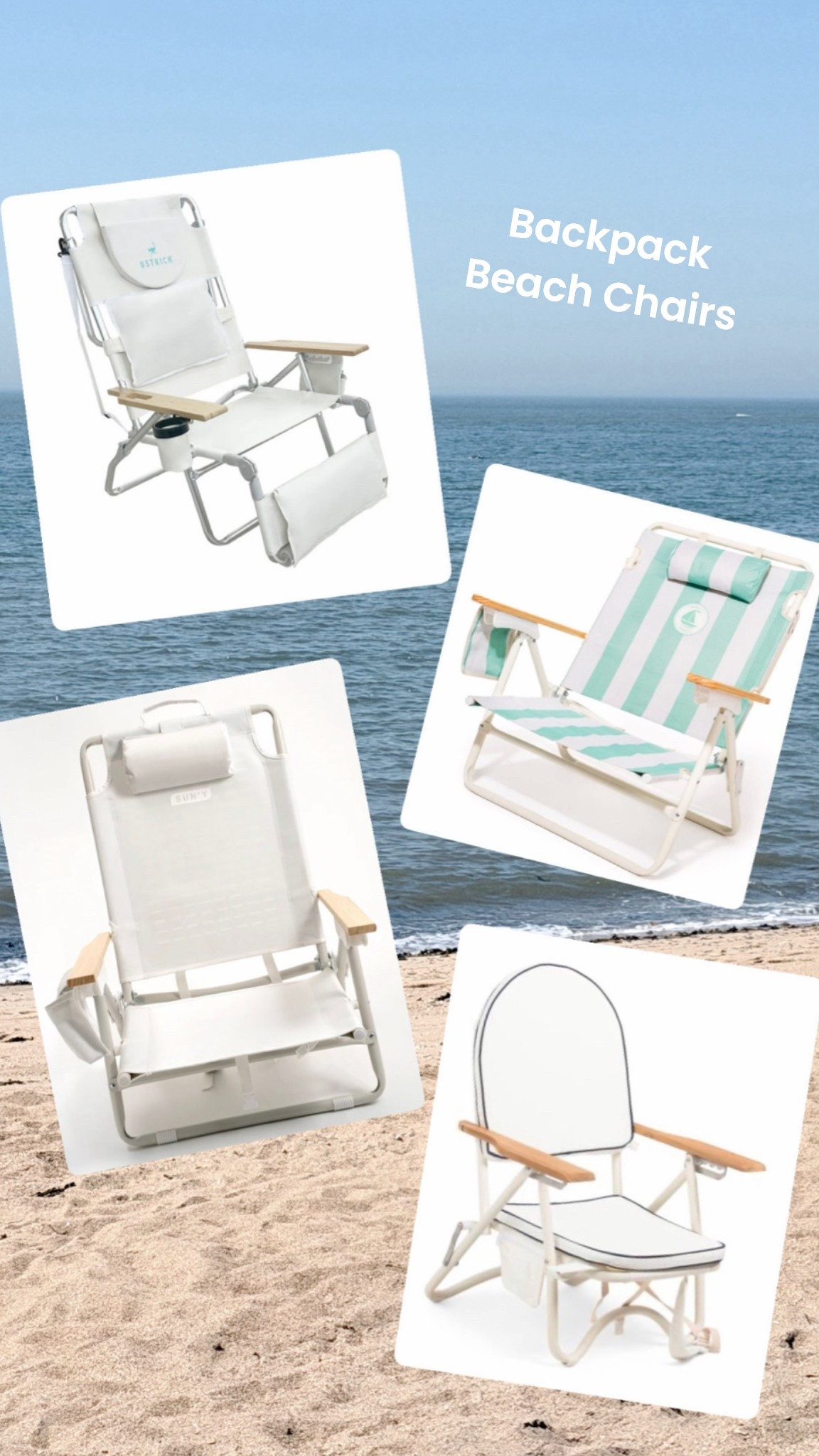 On the hunt for a beach chair to lounge in this summer? These are my top picks for beach chairs that are easy to transport with backpack straps, are light weight, have lay flat options, plush pillows, & great storage pockets, including one with a built in cooler & one with a footrest, face and arm holes so you can tan comfortably face down while reading or scrolling your phone/tablet.

#LTKSaleAlert #LTKHome #LTKSeasonal