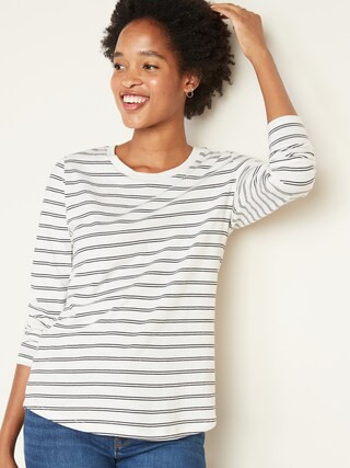 EveryWear Striped Long-Sleeve Tee for Women | Old Navy (US)