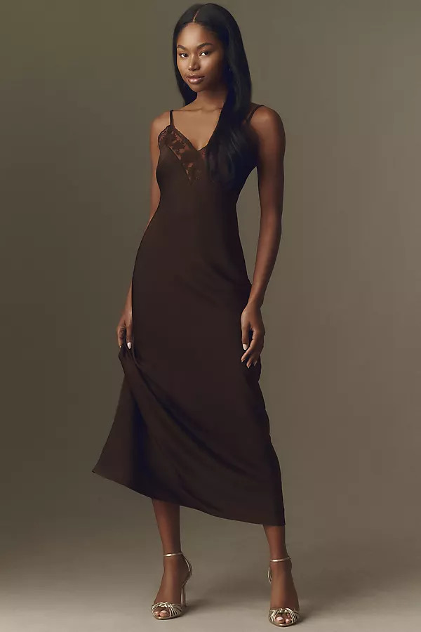 Bardot Bonita Lace-Trim Maxi Dress | Anthropologie (US)