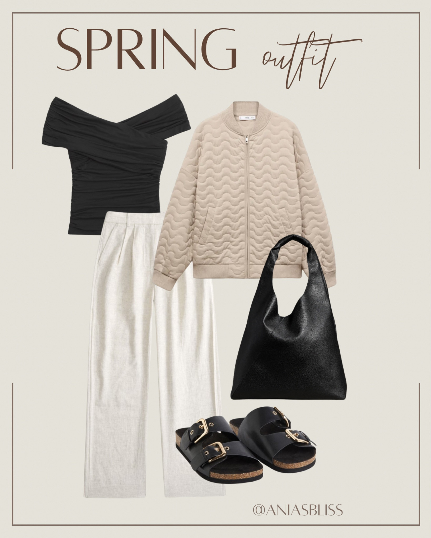 Spring outfit, neutrals 

#LTKstyletip #LTKitbag #LTKSeasonal