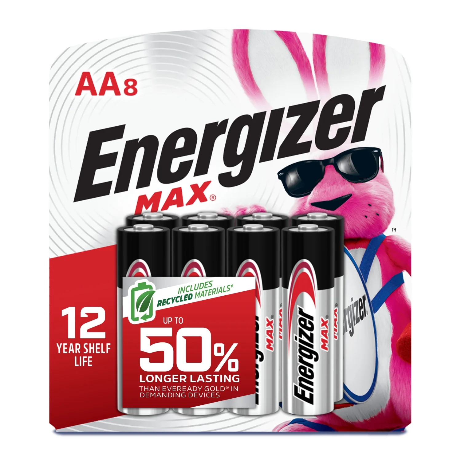 Energizer MAX AA Batteries (8 Pack), Double A Alkaline Batteries | Walmart (US)