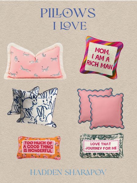 Pink pillows I love! 
#pinkdecor #pinkpillow

#LTKfindsunder100 #LTKhome