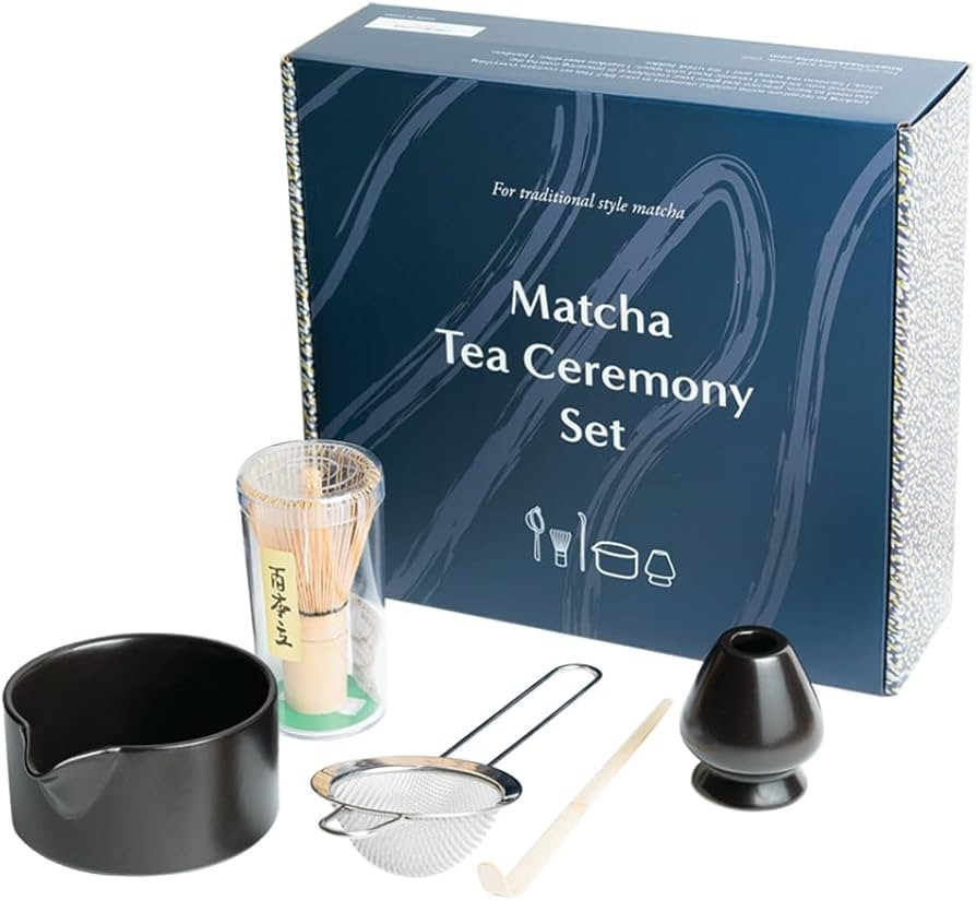 Naoki Matcha Complete Matcha Tea Ceremony Set - Includes: Bamboo Matcha Whisk & Bamboo Tea Scoop,... | Amazon (US)