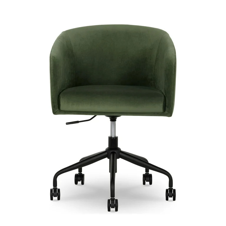 Better Homes & Gardens Wyatt Velvet Office Chair, Olive | Walmart (US)