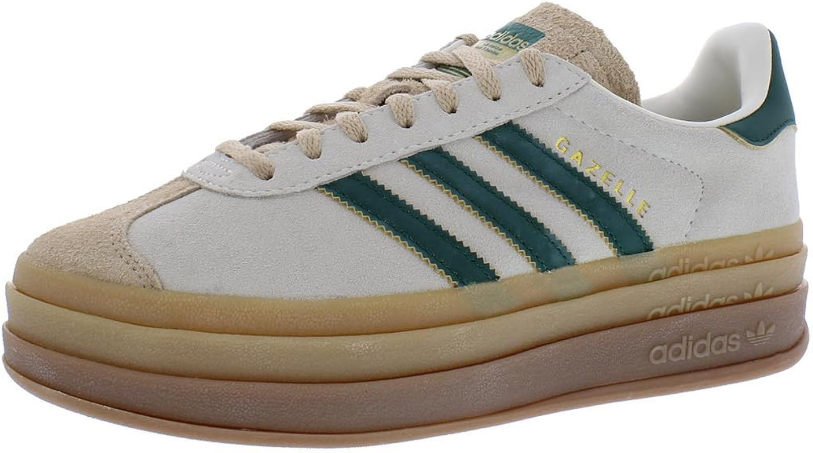 adidas Gazelle Bold Womens Shoes Size 10, Color: Khaki/Green-Beige | Amazon (US)