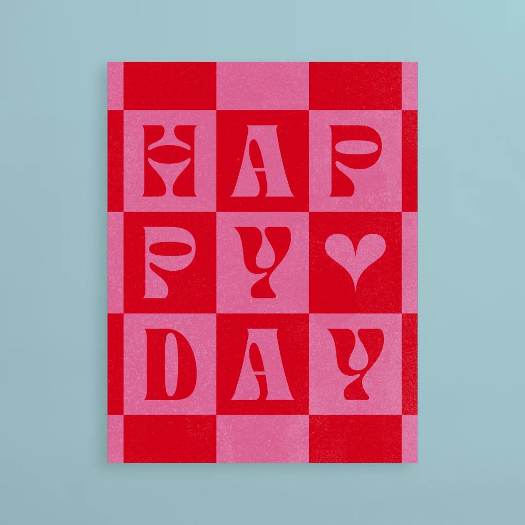Checkerboard Valentine | Postable | Postable