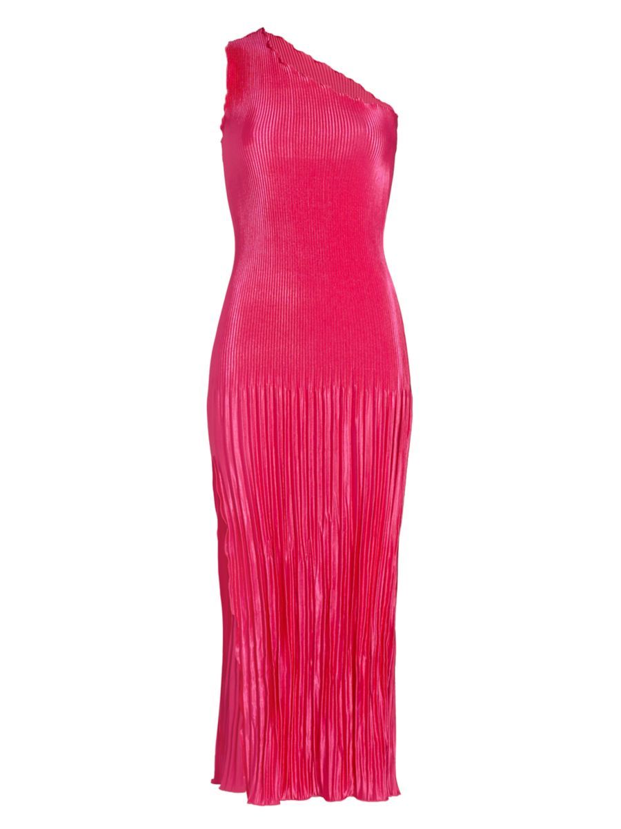 L'IDÉE Gigi Satin Pleated Maxi Dress | Saks Fifth Avenue