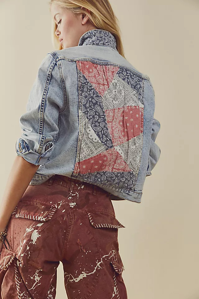 Bandana Trucker Jacket | Free People (Global - UK&FR Excluded)