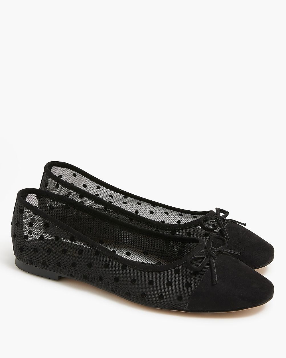 Mesh cap toe ballet flats | J.Crew Factory