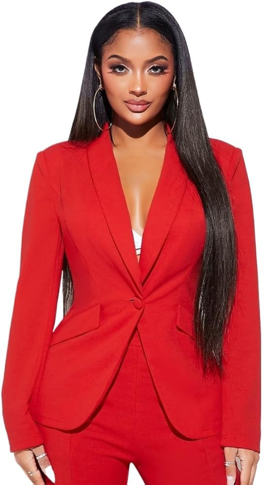 Womens Casual Work Office Blazers Solid Shawl Collar Blazer Women Blazers | Amazon (US)