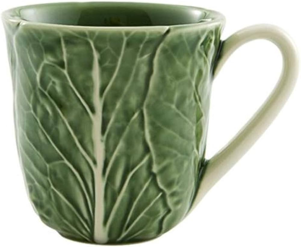Bordallo Pinheiro Cabbage Mug Natural, Green | Amazon (US)