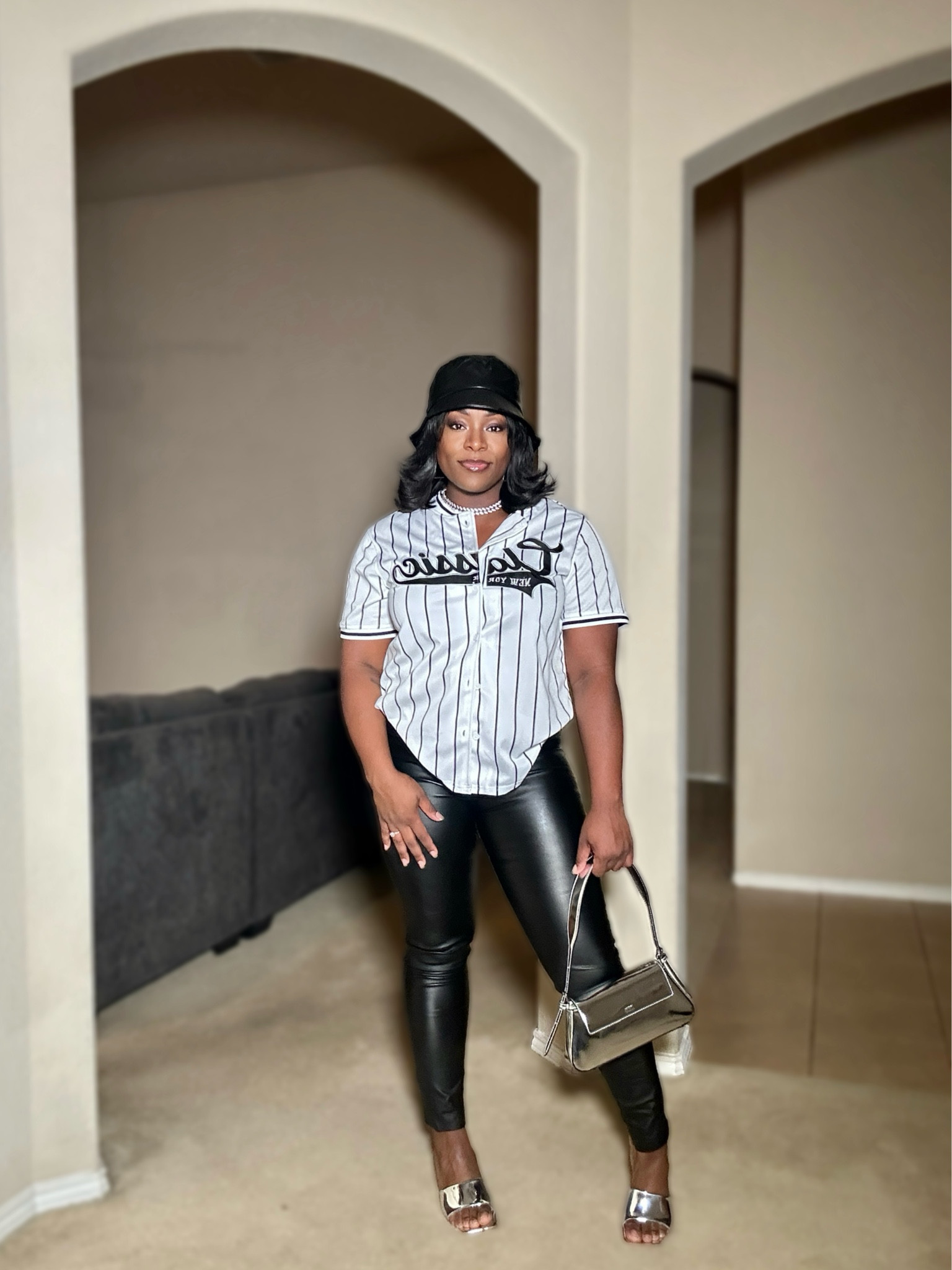 A look! Shirt from Fashion Nova and DKNY bag from TJ Maxx. I tried to tag similar items! 