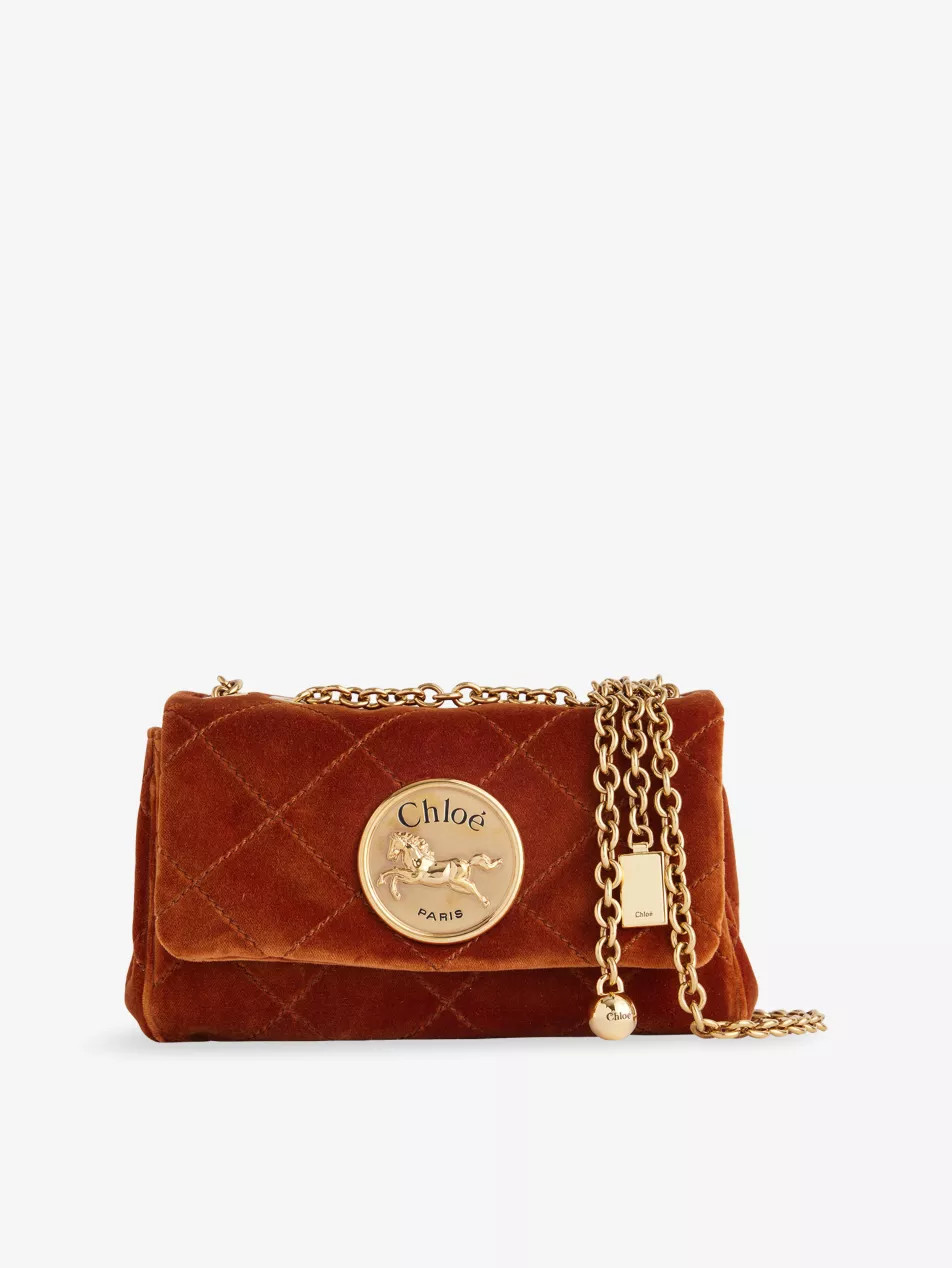Heritage Small Velvet Cross-Body Bag | Selfridges
