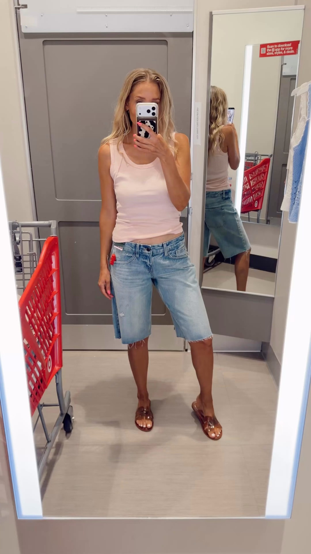 You know I love my jorts 😍 these are no exception! Super trendy either way the baggy fit. 

This tank is a look for less of Free People’s. The pink is so cute!!! 

Wearing my tts in both (small / 4)

5’5” // 120 lbs

#LTKootd #LTKdayinmylife #LTKgrwm