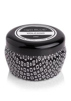 Capri Blue Volcano Black Printed Mini Tin Candle | Belk