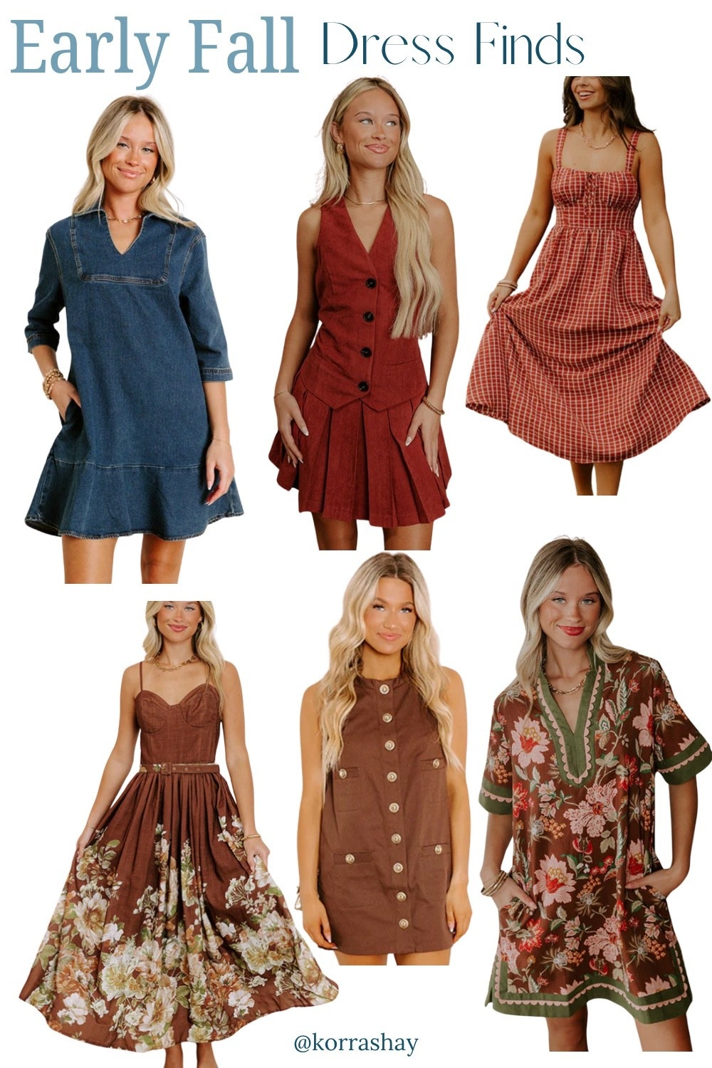 Early fall dress finds! Fall transitional dress ideas! 

#LTKStyleTip #LTKU #LTKSeasonal