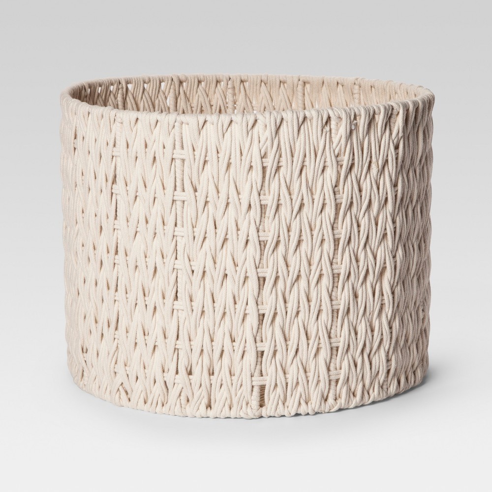 Round Woven Basket Large - Cream (Ivory) - Project 62 | Target