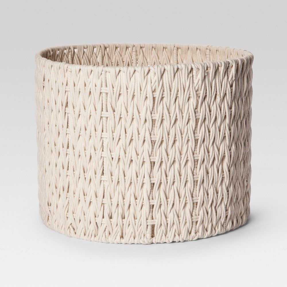 Round Woven Basket Large - Cream (Ivory) - Project 62 | Target