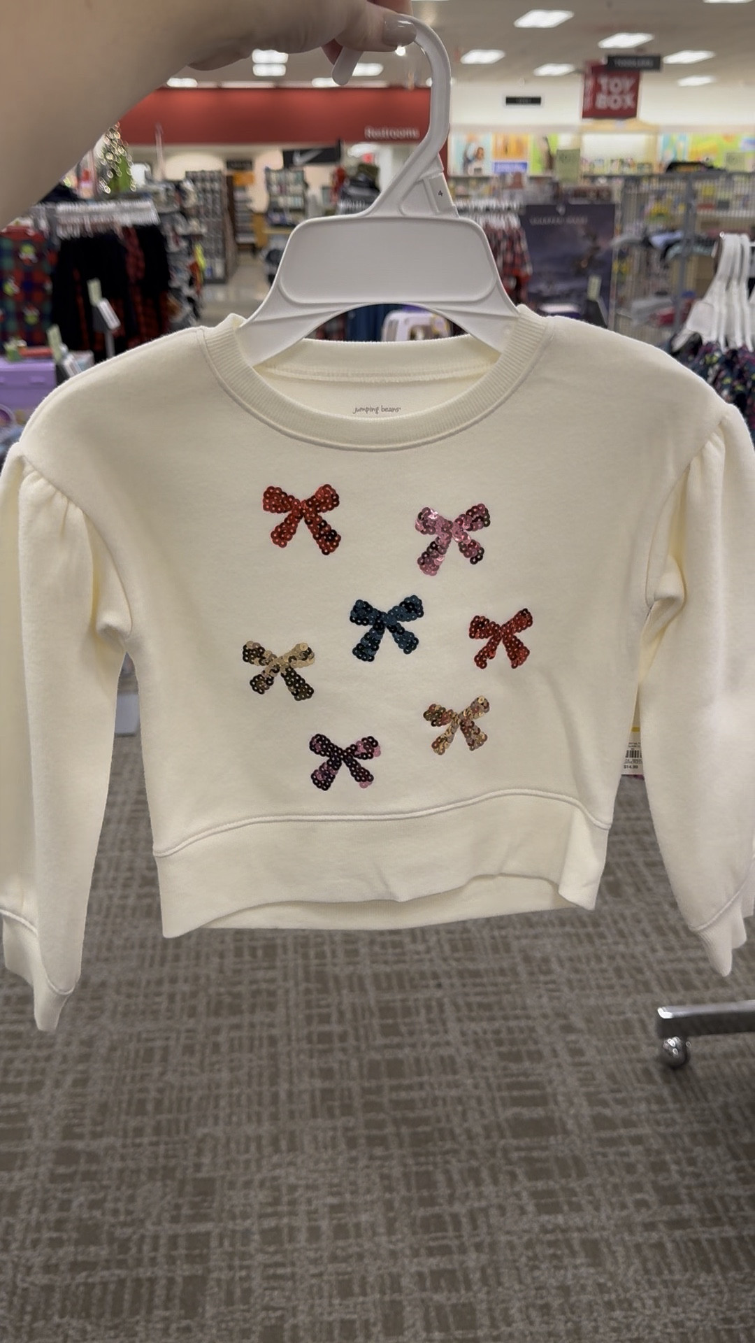 Cute sequin bow sweater for kids - on sale for $9.59!

#LTKFamily #LTKSaleAlert #LTKKids