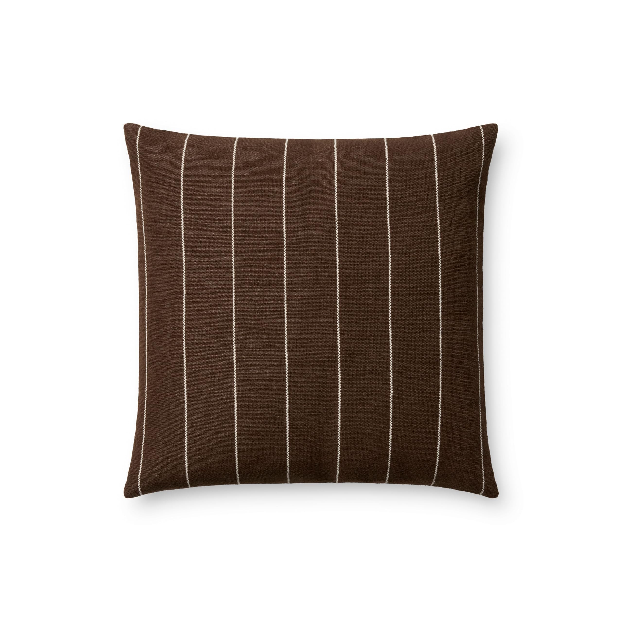 Loloi Amber Lewis Keisha Collection PAL0046 Chocolate/Natural 18'' x 18'' Cover Only Pillow | Amazon (US)