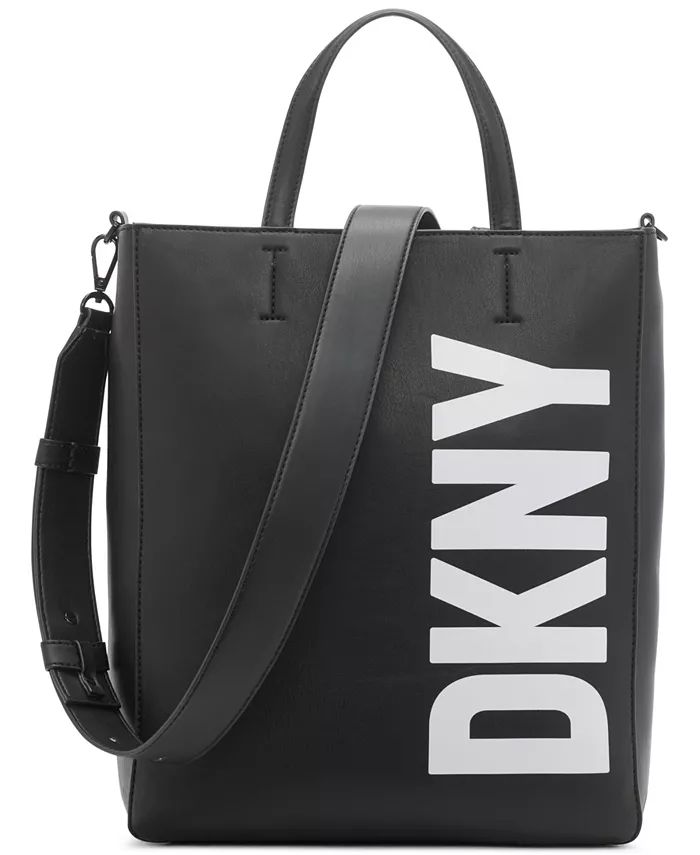 DKNY Tilly Logo Convertible Strap North South Tote Bag & Reviews - Handbags & Accessories - Macy'... | Macys (US)