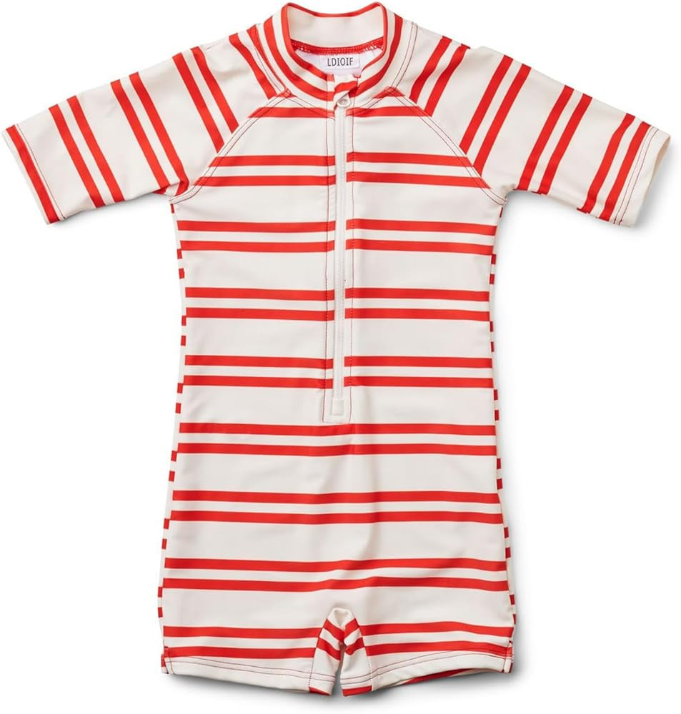 Boys One Piece Swimsuit Whale Dolphin Bathing Suit Zipper Rash Guard Kid Short Sleeve Swimwear Sh... | Amazon (US)