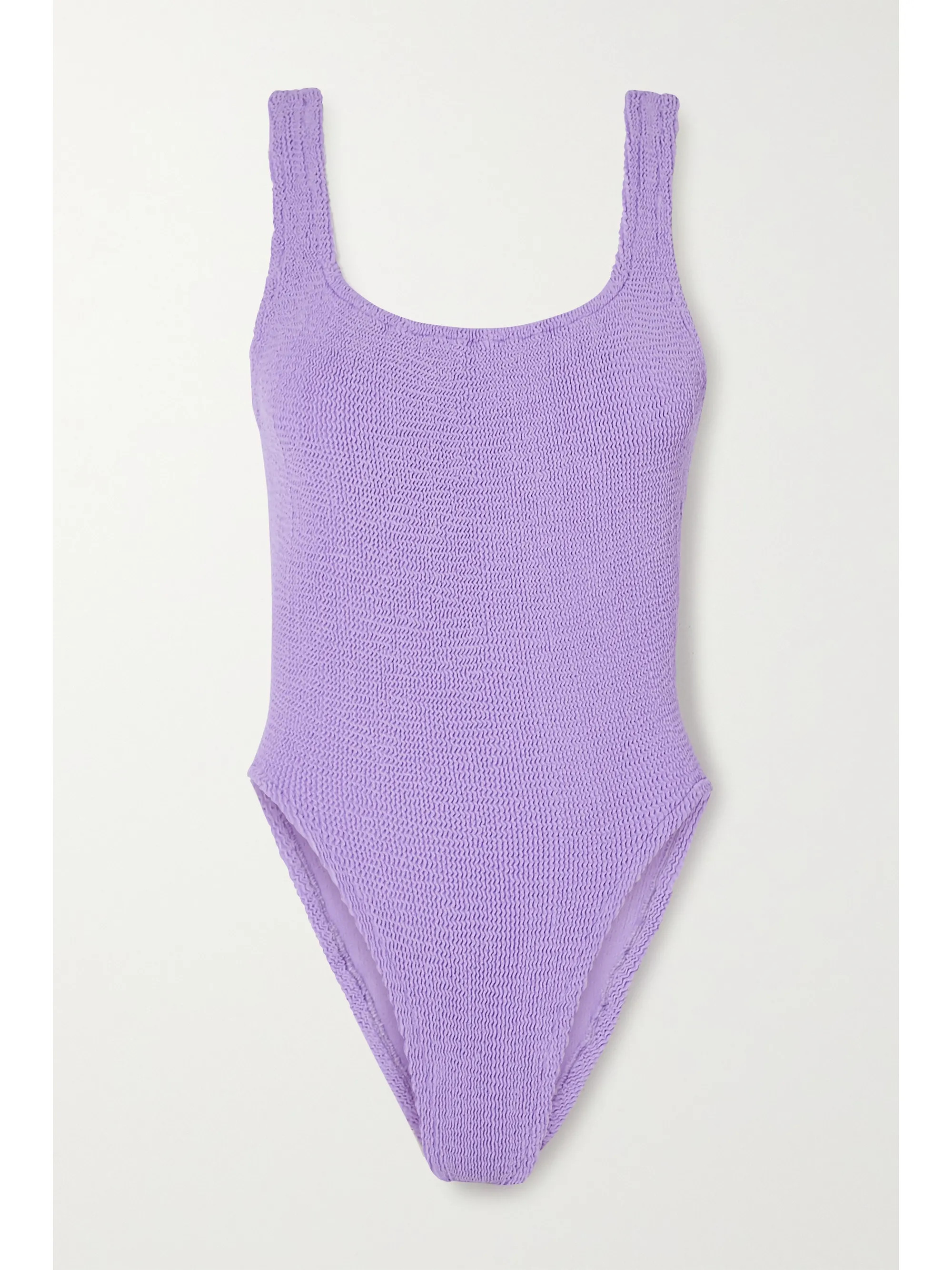 Hunza G+ NET SUSTAIN seersucker swimsuit | NET-A-PORTER (US)