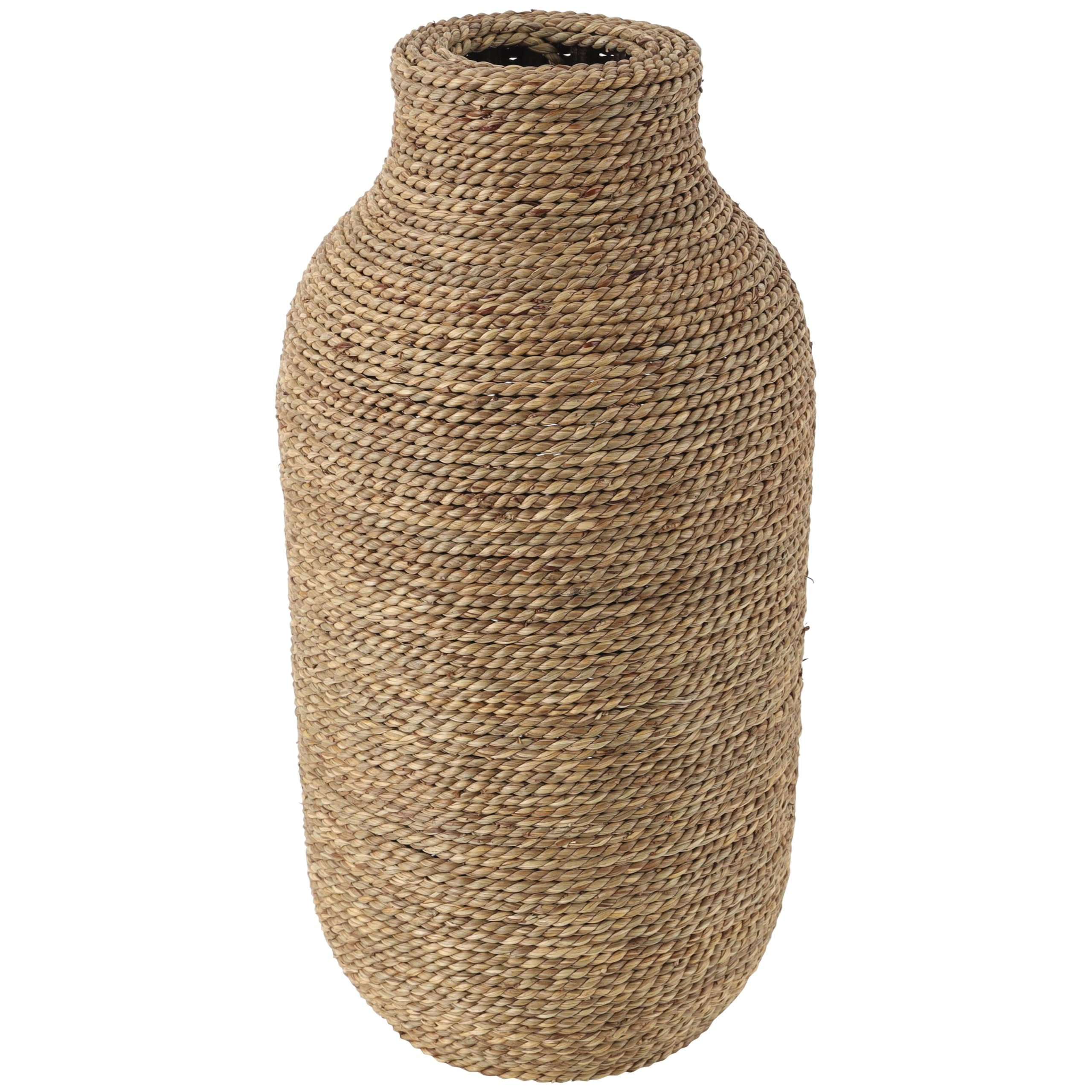 Deco 79 Seagrass Handmade Decorative Vase Wrapped Centerpiece Vase, Vase for Home Decoration 10" ... | Amazon (US)