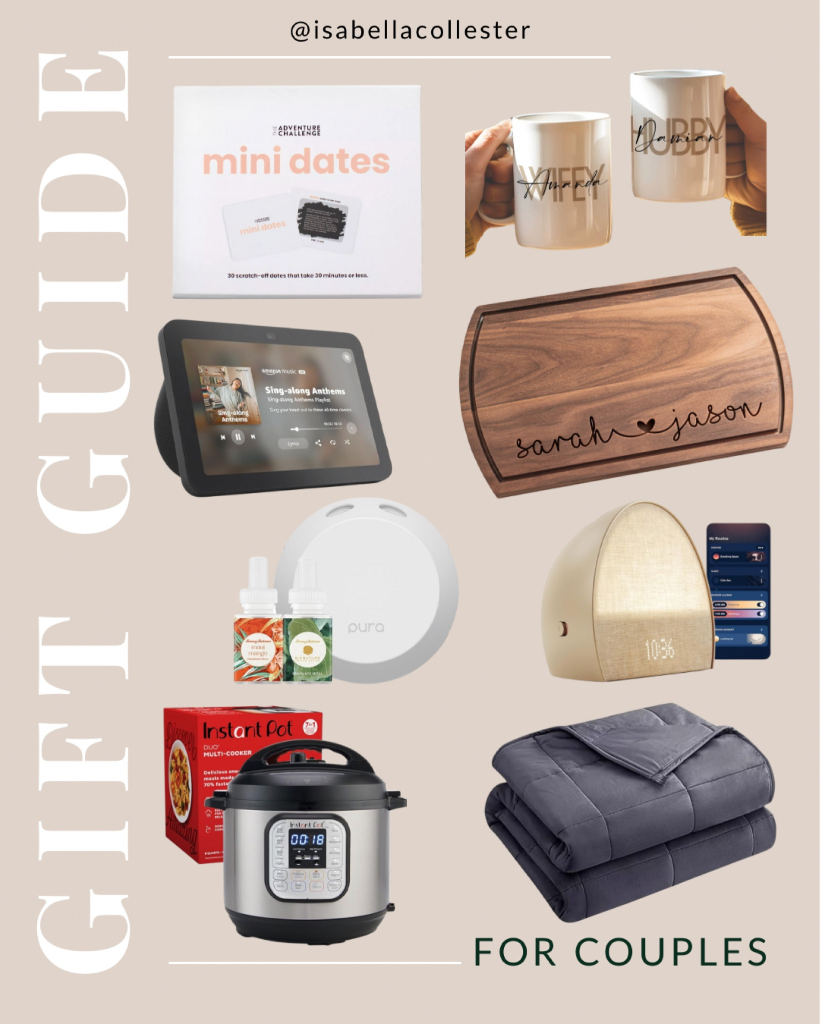 Gift guide for couples  couples gift ideas  gift ideas for couples  gifts for family  gift guide  holiday gift guide  Christmas gift ideas  

#LTKHoliday #LTKGiftGuide #LTKSeasonal