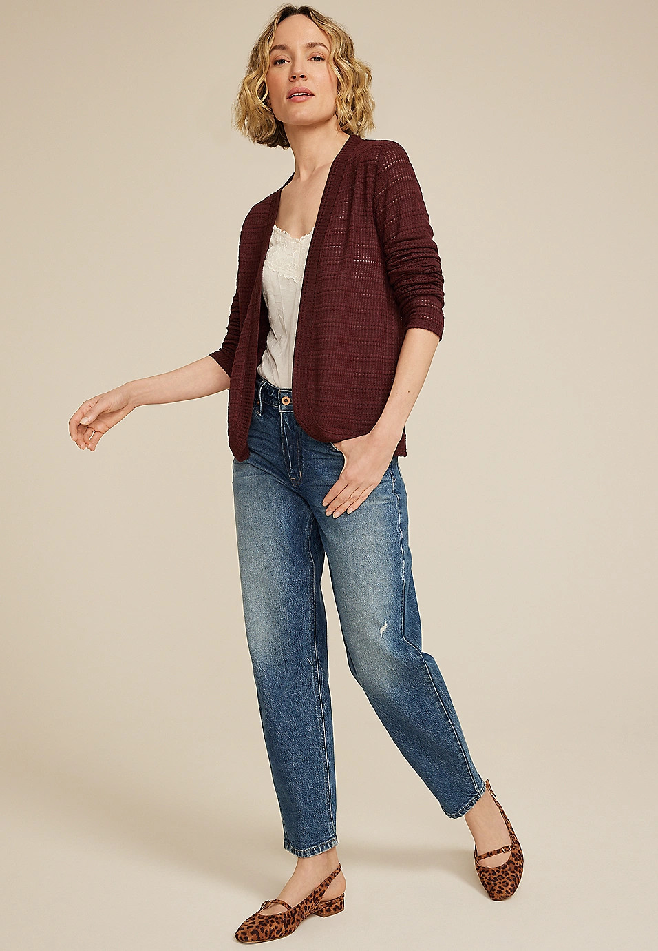 Textured Cardigan | Maurices