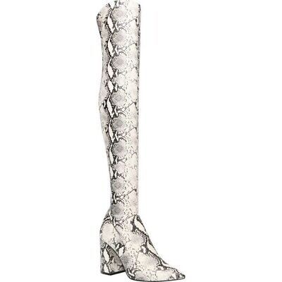 Steve Madden Women’s Jacoby Natural Snake Boots US 7M NIB Partial Side Zipper  | eBay | eBay US