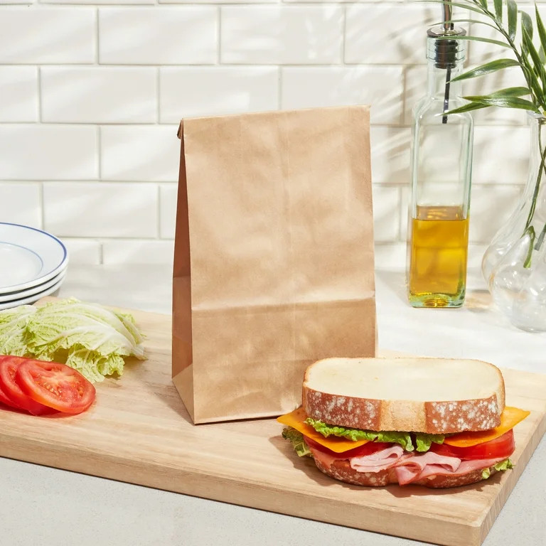 Great Value Self Standing Lunch Bags, 100 Count - Walmart.com | Walmart (US)