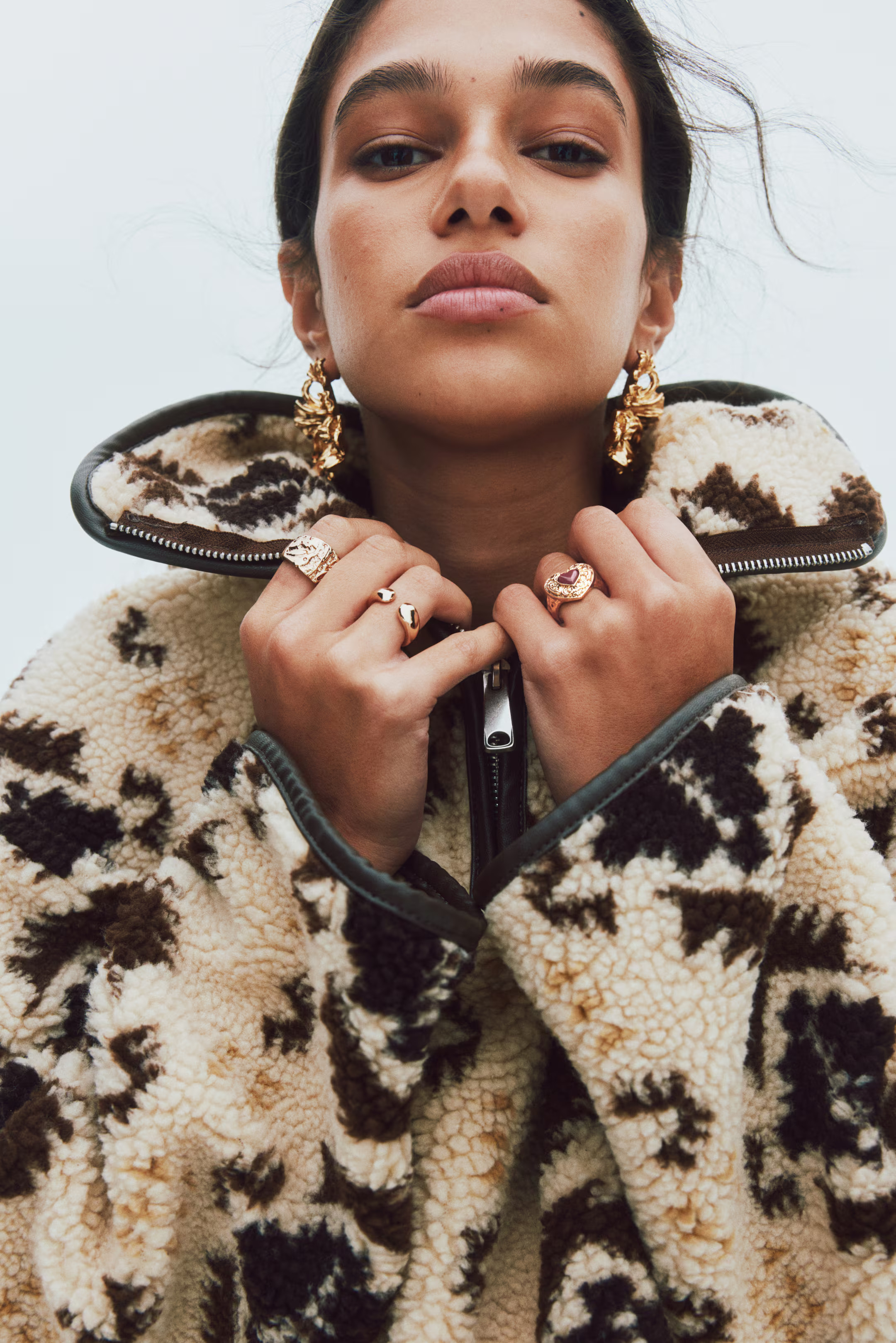 Half-Zip Teddy Fleece Sweatshirt | H&M (US + CA)