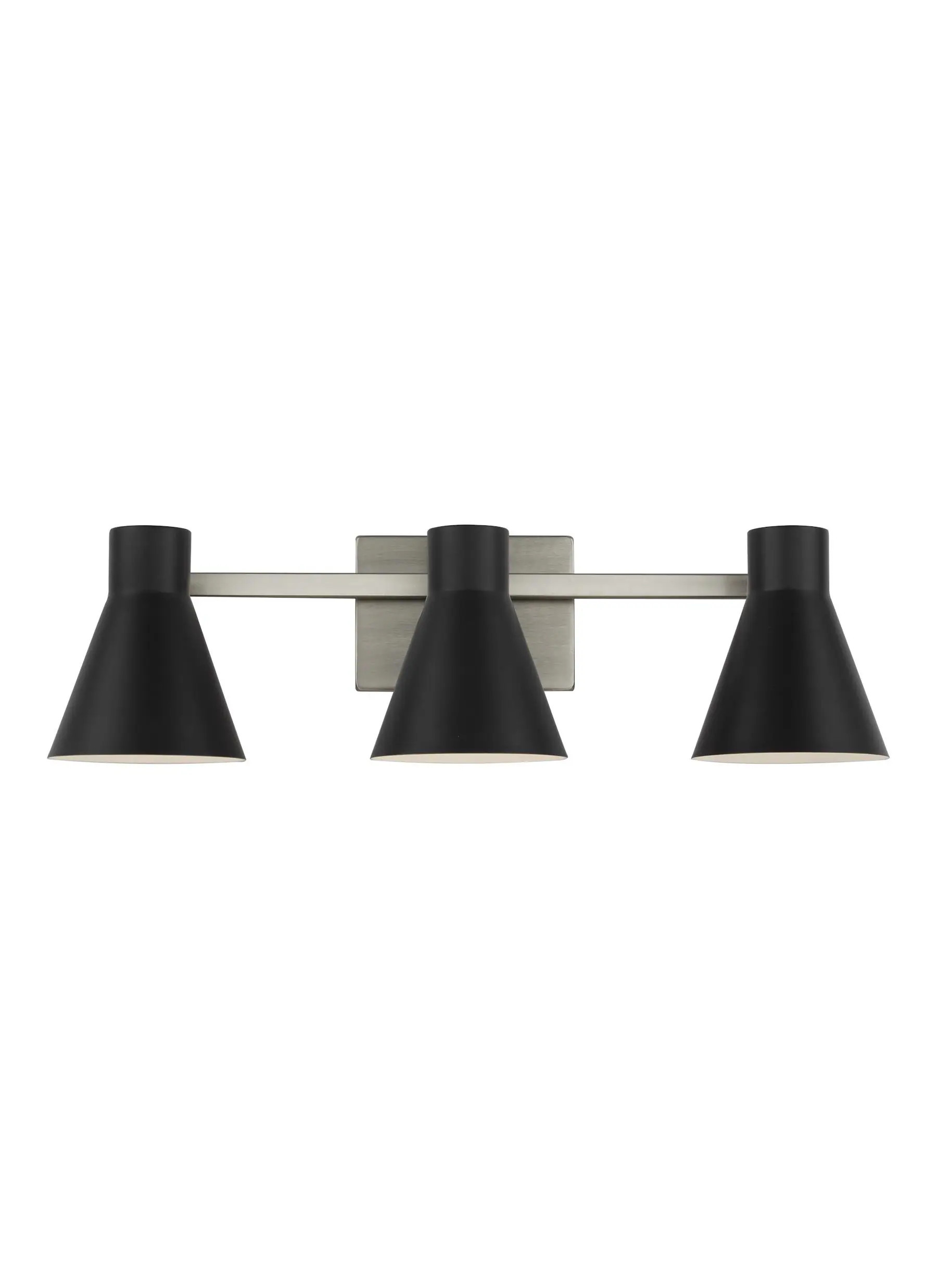 Generation Lighting Towner 25.63-in 3 -Light Black Transitional Vanity light | 4441303-962 | Lowe's