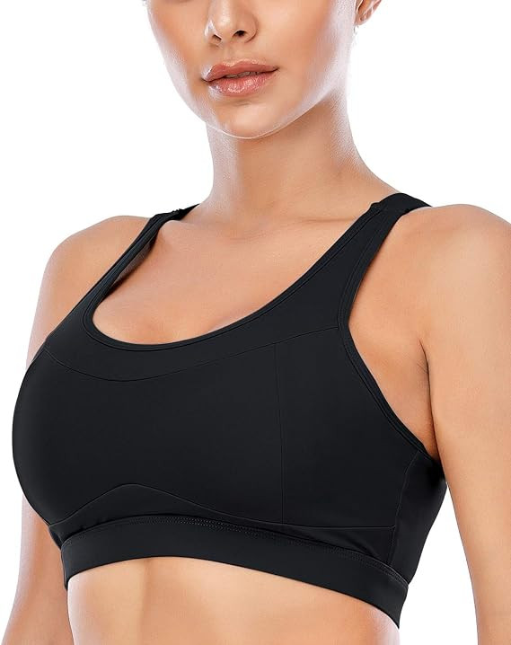 RUNNING GIRL High Impact Sports Bras for Women,Racerback Bra Workout Crop Tops for Women | Amazon (US)