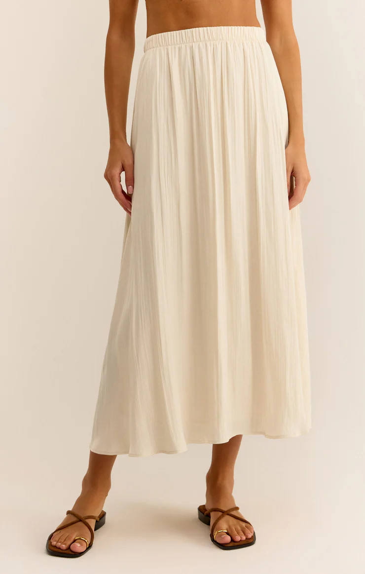 Kahleese Luxe Sheen Midi Skirt | Z Supply