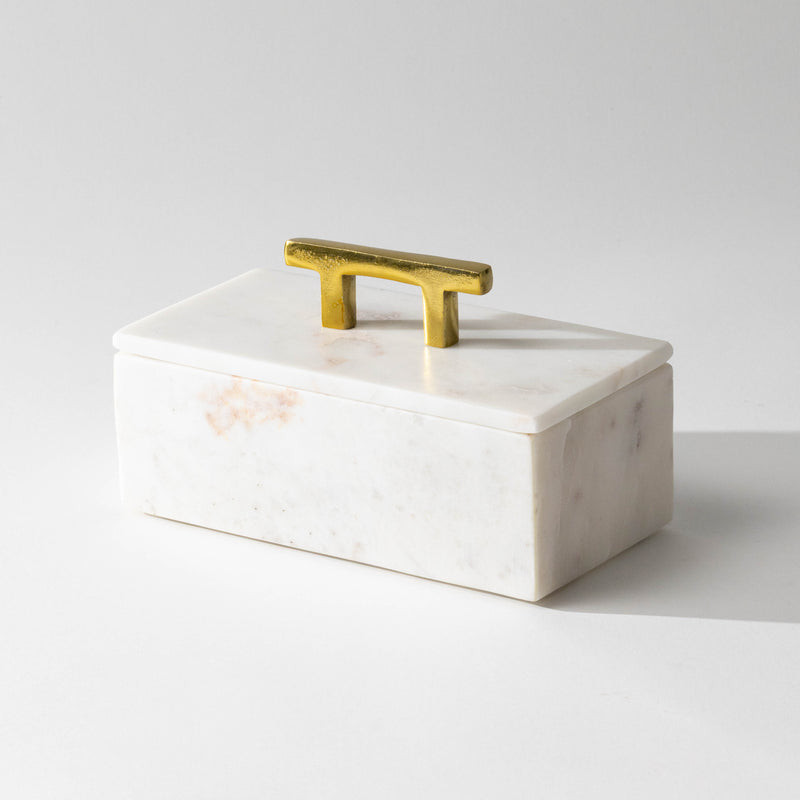 White Marble Boxes | Modern Locke