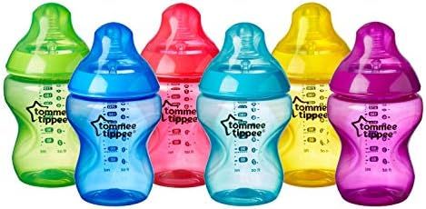Amazon.com: Tommee Tippee Closer to Nature Fiesta Baby Feeding Bottles, Anti-Colic, Slow Flow, BP... | Amazon (US)