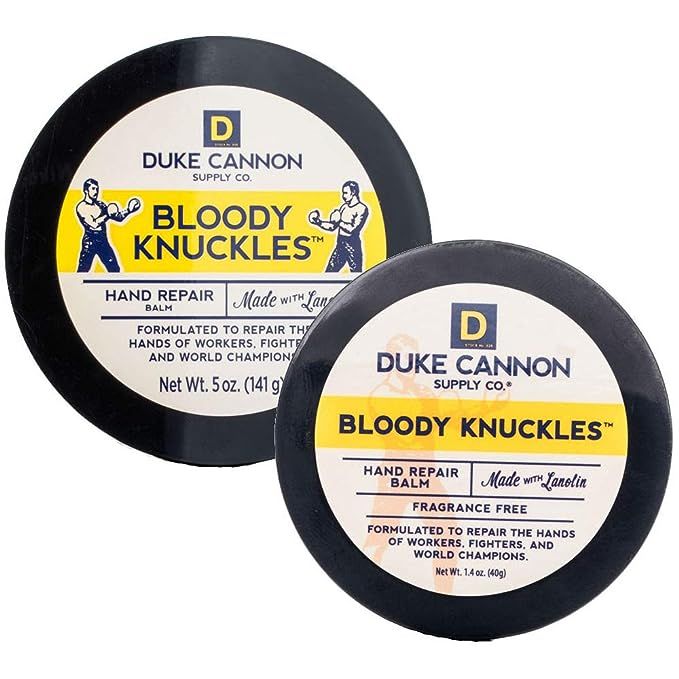 Duke Cannon Supply Co. Bloody Knuckles Hand Repair Balm Set for Men: Net Wt 5oz + 1.4oz | Amazon (US)
