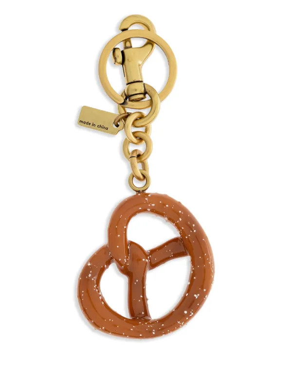 Coach Small pretzel-motif Bag Charm | Gold | FARFETCH IE | Farfetch Global