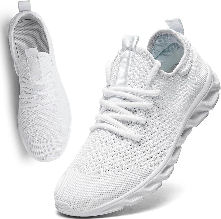 Womens Mens Running Shoes Tennis Sneakers Lightweight Gym Slip on Unisex Shoes Athletic Workout W... | Amazon (US)