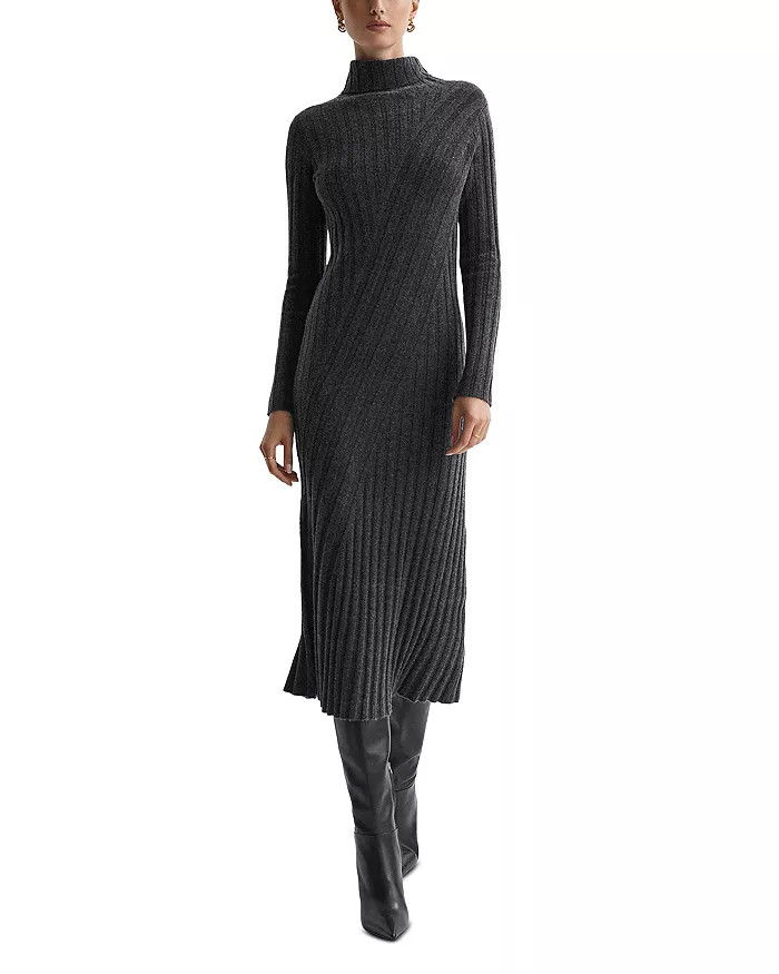 Cady Ribbed Mock Neck Dress | Bloomingdale's (US)