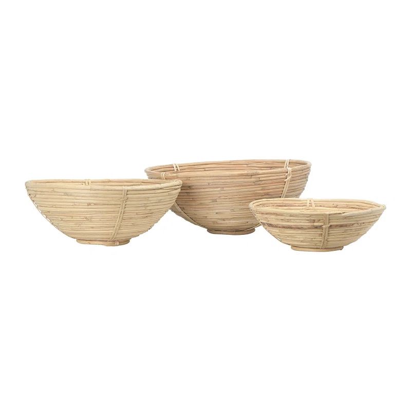 Roseville Handmade Cane Decorative Bowl - Set of 3 | Wayfair North America