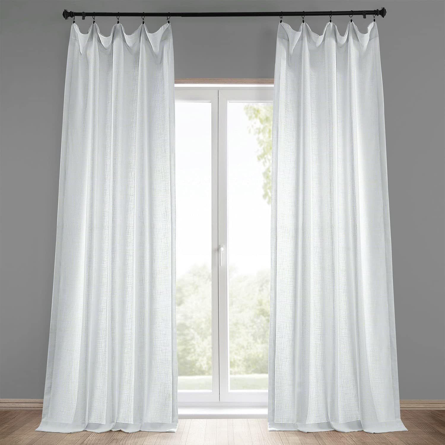 HPD Half Price Drapes Heavy Linen Curtains for Bedroom 50 in x 96 in (1 Panel), FHLCH-VET13191-96... | Amazon (US)