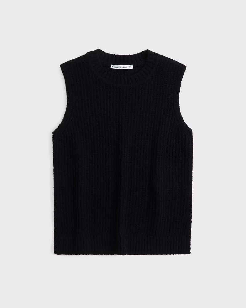 Textural Crew Sweater Shell Tank | Abercrombie & Fitch (US)
