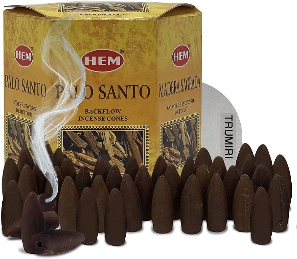 TRUMIRI Palo Santo Backflow Incense Cones For Waterfall And Mat Bundle Inciensos Aromaticos|Incie... | Amazon (US)