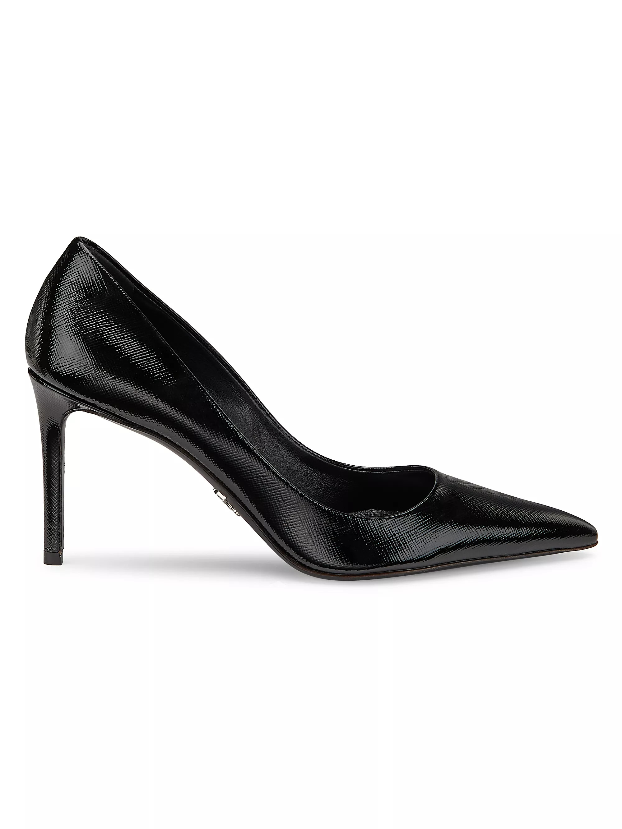 Saffiano Leather Pointed-Toe Pumps | Saks Fifth Avenue